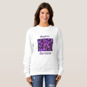 Master Gardener Beautiful Lila Blume Floral Sweatshirt (Vorne ganz)