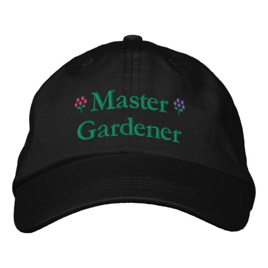 Master Gardener Bestickte Baseballkappe (Vorderseite)