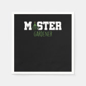 Master Gardener Blume Pflanze Geschenk Serviette (Vorderseite)