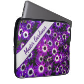 Master Gardener Bright Lila Blume Foto Floral Laptopschutzhülle (Vorne Rechts)