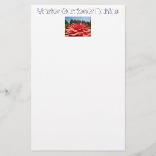 Master Gardener Dahlias Stationery Geschenke Flora Briefpapier
