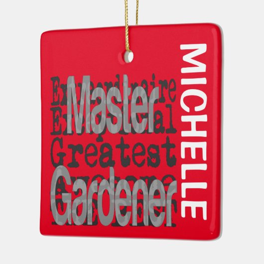 Master Gardener Extraordinaire CUSTOM Keramikornament (Links)