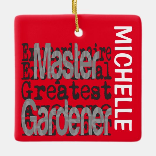 Master Gardener Extraordinaire CUSTOM Keramikornament (Vorderseite)