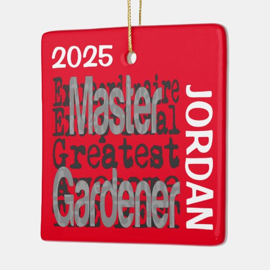 Master Gardener Extraordinaire CUSTOM Keramikornament (Links)