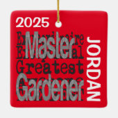 Master Gardener Extraordinaire CUSTOM Keramikornament (Rückseite)