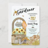 Master Gardener Geburtstagseinladung Einladung (Vorderseite)