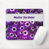 Master Gardener Lila Floral Foto Blume Mousepad (Mit Mouse)