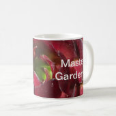 Master Gardener Red Succulent Foto Landscaper Kaffeetasse (VorderseiteRechts)