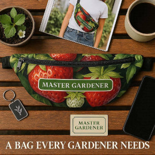 Master Gardener Strawberry Print Bauchtasche
