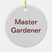 Master Gardener Wüste Landscaper Foto Rote Pflanze Keramik Ornament (Hinten)