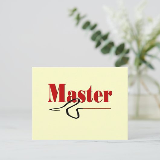 Master-Geschenk Postkarte (Stehend Vorderseite)