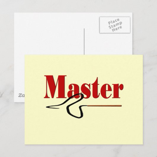 Master-Geschenk Postkarte (Vorne/Hinten)