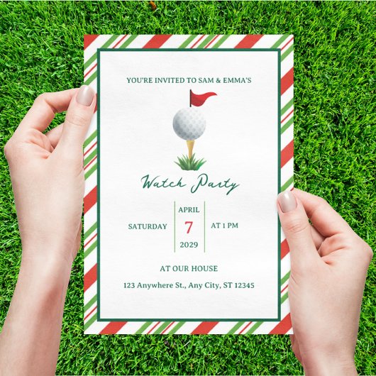 Master Golf Watch - Party Einladung