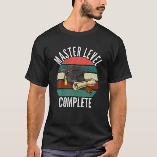 Master-Grad-Abschluss Master-Abschluss D T-Shirt (Vorderseite)