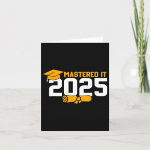 Master-Grad-Abschluss meistert es 2025 Karte