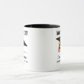 Master-Grad-Abschluss meistert es Tasse (Zentrum)