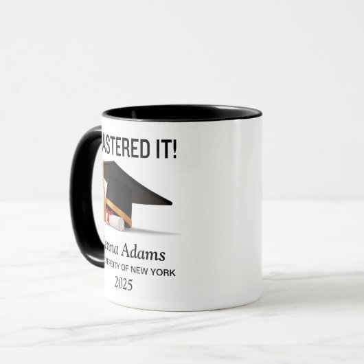 Master-Grad-Abschluss meistert es Tasse (Vorderseite Links)