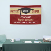 Master-Grad-Glückwünsche! CUSTOM Banner (Messeveranstaltung)