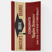 Master-Grad-Glückwünsche! CUSTOM Banner (Vertikal)