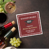 Master-Grad-Glückwünsche! CUSTOM Grad Napkins Serviette