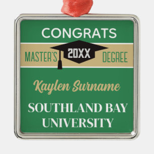 Master-Grad-Glückwünsche! CUSTOM Ornament Aus Metall