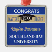 Master-Grad-Glückwünsche! CUSTOM Ornament Aus Metall (Vorne)