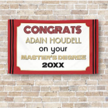 Master-Grad-Glückwünsche! Personalisiert