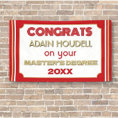 Master-Grad-Glückwünsche! Personalisiert Banner