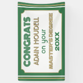 Master-Grad-Glückwünsche! Personalisiert Banner (Vertikal)