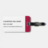 Master-Grad: Vermeiden der realen Welt Gepäckanhänger (Rückseite horizontal)