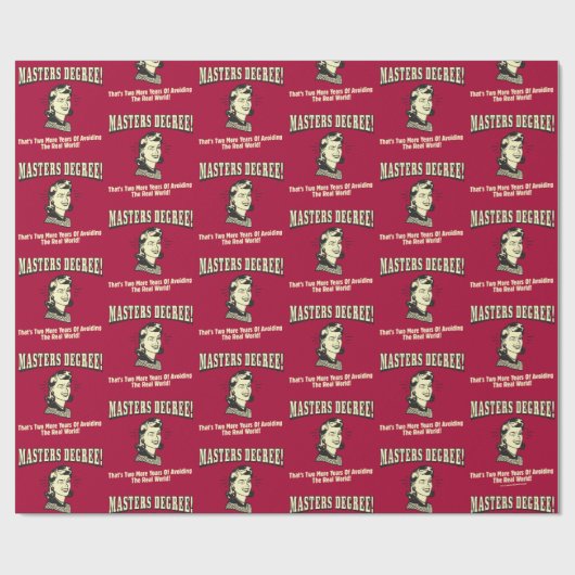 Master-Grad: Vermeiden der realen Welt Geschenkpapier (Flach)