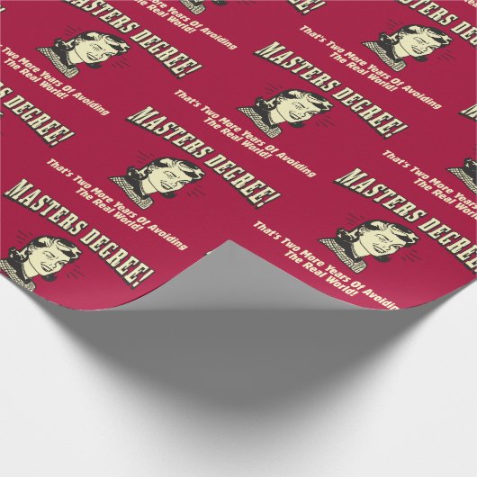 Master-Grad: Vermeiden der realen Welt Geschenkpapier (Ecke)