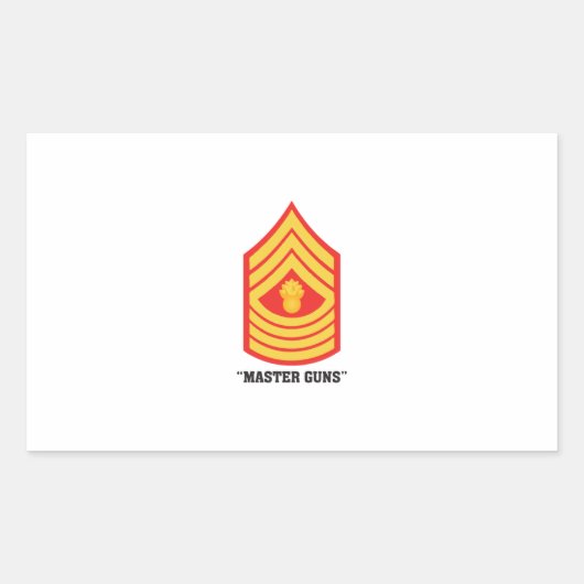 Master Guns Rechteckiger Aufkleber (Vorderseite)