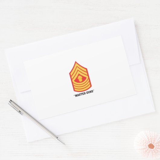 Master Guns Rechteckiger Aufkleber (Umschlag)