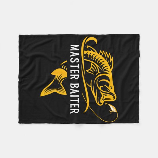 Master Iter - Funny Fishing  Fleecedecke (Vorderseite (Horizontal))