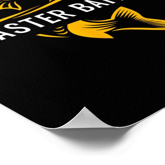 Master Iter - Funny Fishing Poster (Ecke)