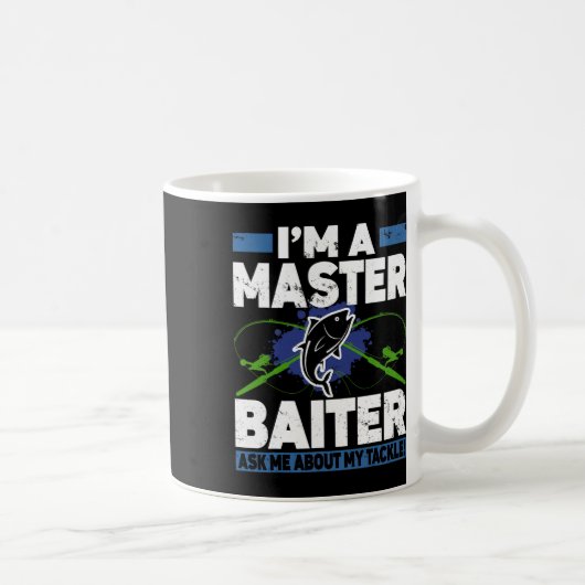 Master Iter Shirt Funny Fishing Fisherman Fish  Kaffeetasse (Rechts)