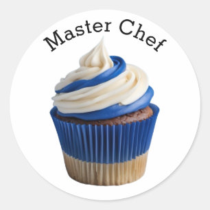 Master Koch Cupcake Runder Aufkleber