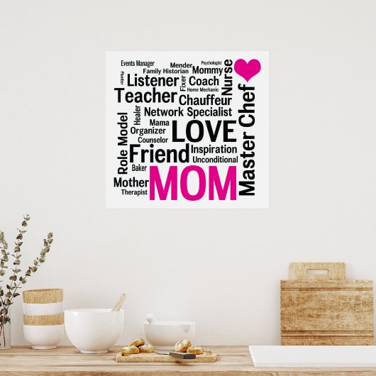 Master-Koch-Mama - Multitasking - Allround-Talent Poster (Küche)