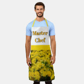 Master Koch Niedlich Gelbe Blumen Blüte Schürze (Getragen)