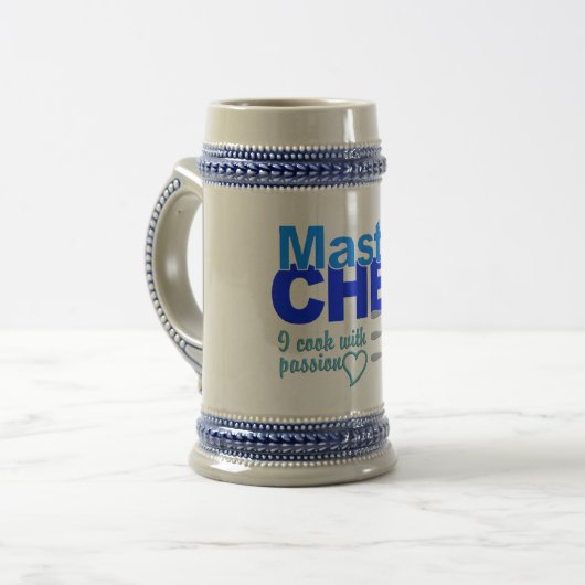 Master-Koch-Tasse Bierglas (Vorderseite Links)