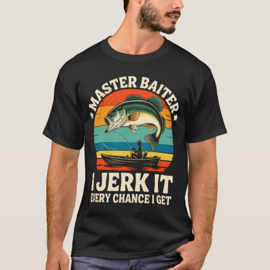 Master-Köder Kayak Angel-Shirt Vater Opa Barsch T-Shirt (Vorderseite)