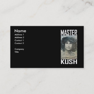 MASTER KUSH VISITENKARTE