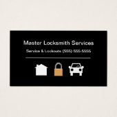 Master Locksmith Berufliche Visitenkarten (Vorderseite)