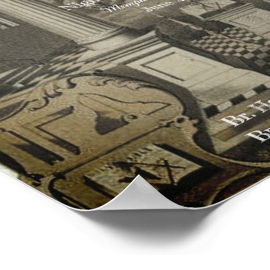 Master Mason Diploma Poster (Ecke)