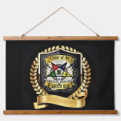 Master Mason / Eastern Star Wandteppich Mit Holzrahmen (Vorderseite 2)