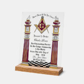 Master-Masons des Jahres Acrylschild (Winkel)