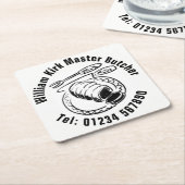 Master Metzgerbecher Rechteckiger Pappuntersetzer (angewinkelt)