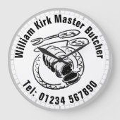 Master-Metzgerei Große Wanduhr (Vorderseite)