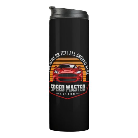 MASTER "Namenstext Red Custom SPEED MASTER" hinzuf Thermosbecher (Nach rechts gedreht)